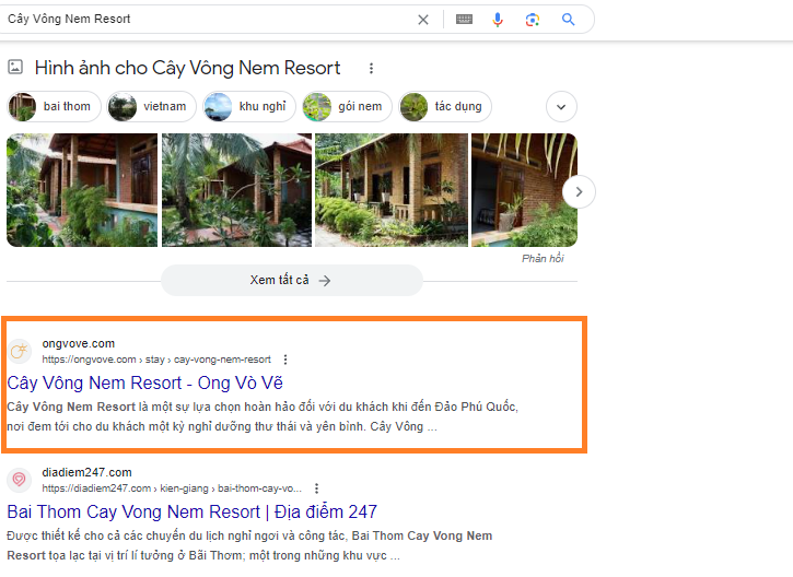 Cây Vông Nem Resort ongvove