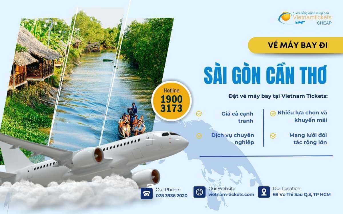 Có chuyến bay thẳng từ Cần Thơ đến Thành phố Hồ Chí Minh không và thời gian bay là bao lâu?