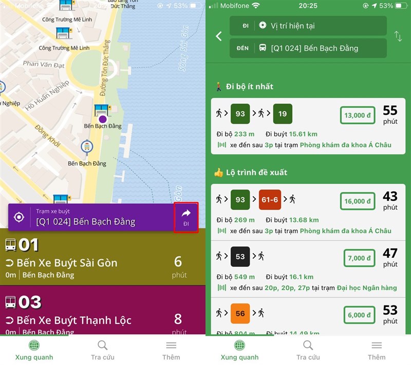 Làm thế nào để sử dụng ứng dụng xe buýt Go! Bus để tìm tuyến và xem thời gian xe đến?