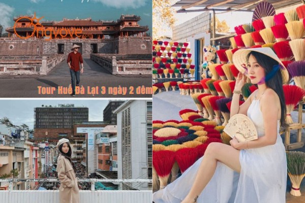 Tour Đà Lạt 3N2D - Đại Nội Huế - Hồ Xuân Hương - Thác Datanla - Vườn hoa Đà Lạt