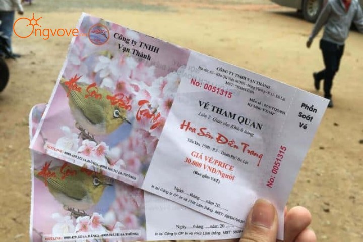 Giá vé vào cổng Hoa Sơn Điền Trang Đà Lạt