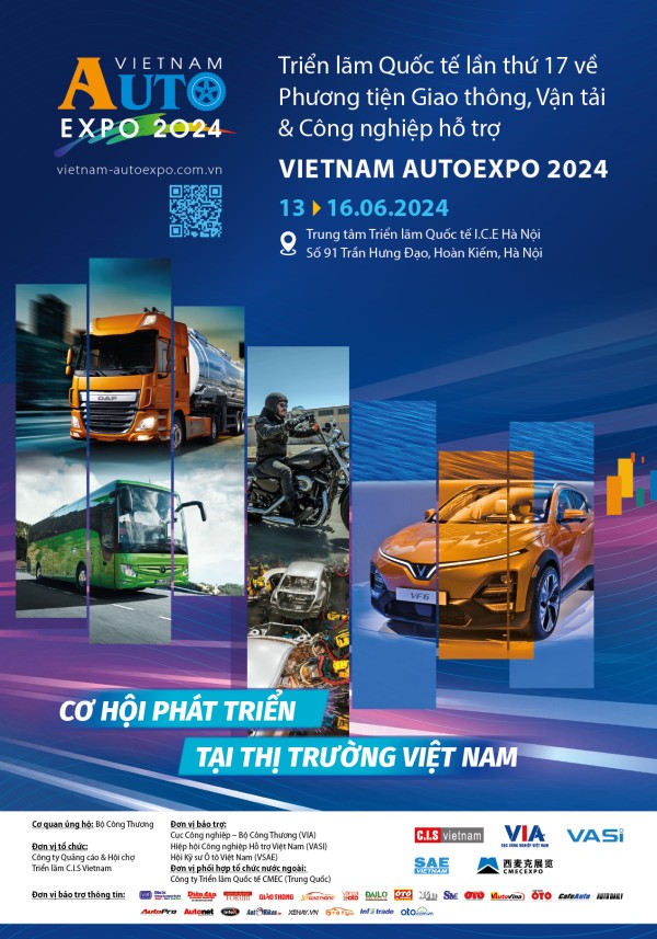 VIETNAM AUTOEXPO 2024 – Triển lãm Quốc tế về Phương tiện Giao thông, Vận tải & Công nghiệp hỗ trợ