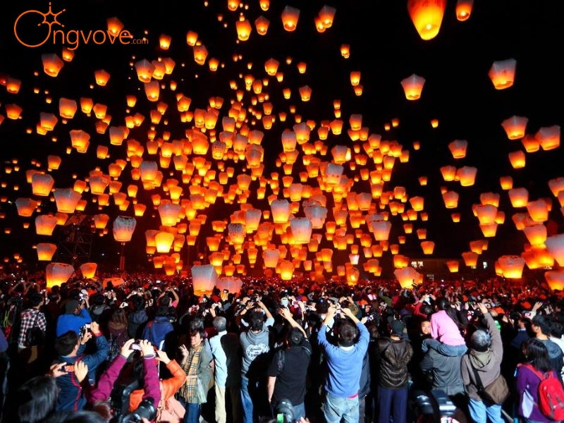 Thời gian diễn ra của lễ hội đèn trời Bình Khê tại Đài Loan