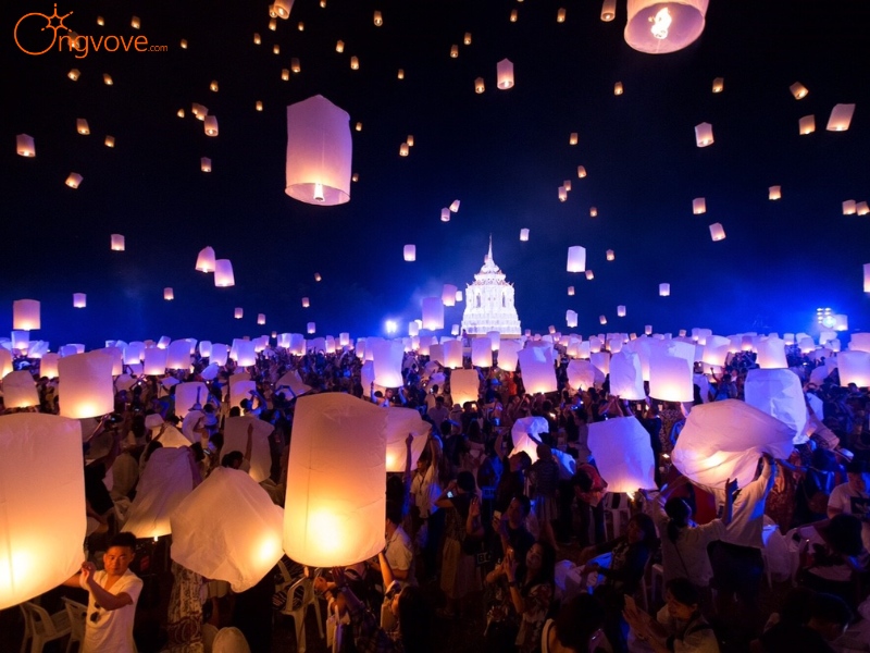 Lễ hội đèn trời Chiang Mai - Yi Peng diễn ra vào thời gian nào