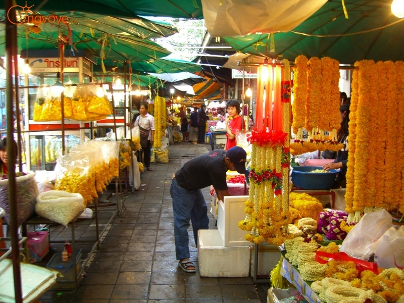 Chợ Pak Khlong Thái Lan