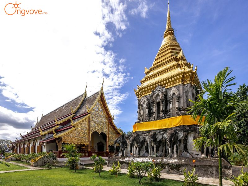 Wat Chiang Man ở Chiang Mai Thái Lan