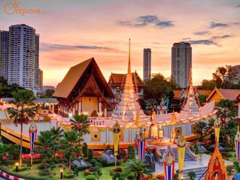 Giới thiệu chùa thuyền Wat Yannawa Bangkok Thái Lan