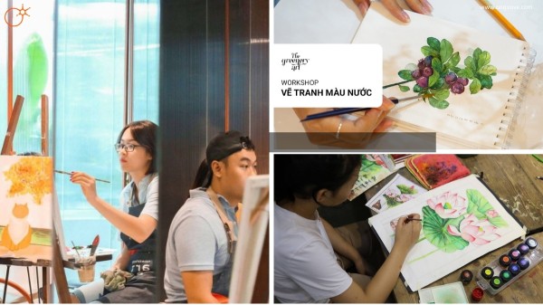 ( THE GREENERY ART ) WORKSHOP VẼ TRANH MÀU NƯỚC