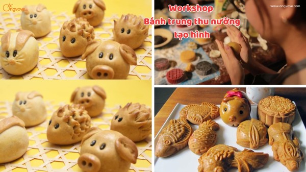 ( The Greenery Art]  Workshop Bánh Trung Thu Nướng Tạo Hình - Học làm bánh trung thu handmade tại nhà