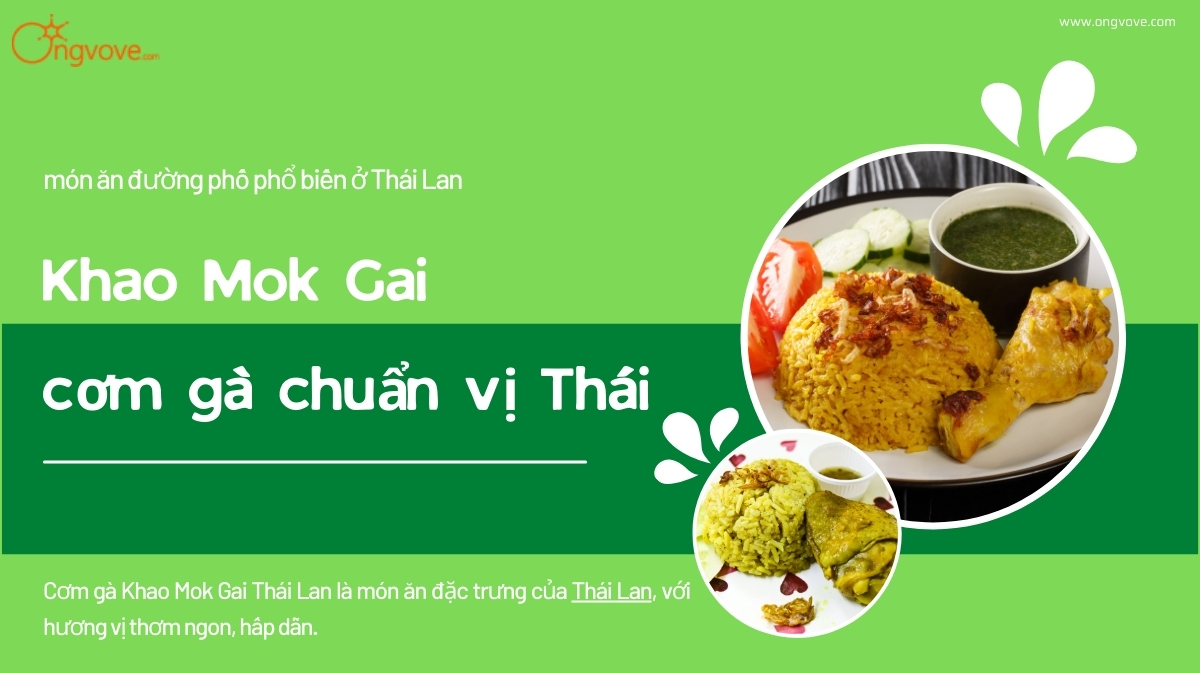 Cách làm cơm gà Khao Mok Gai Thái Lan chuẩn vị