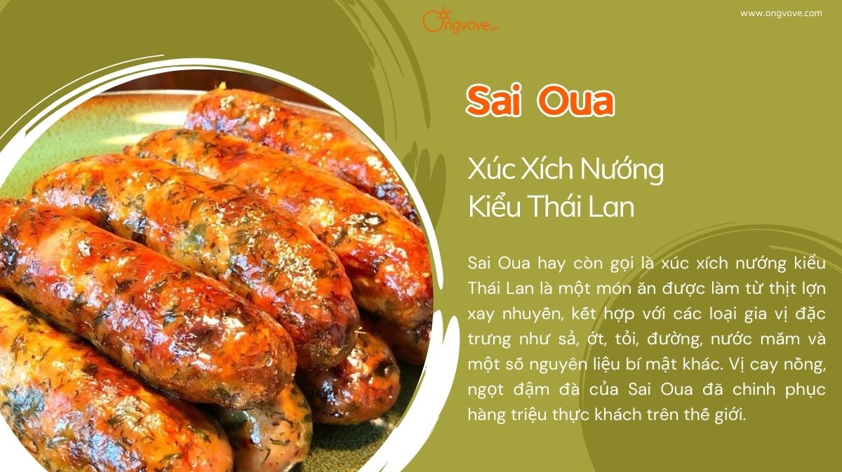 Sai Oua - Xúc Xích Nướng Kiểu Thái Lan: Bùng nổ vị giác với vị ngon khó cưỡng