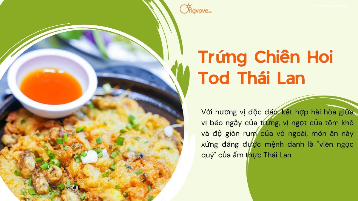 Trứng Chiên Hoi Tod Thái Lan - Hương vị độc đáo của đường phố Thái