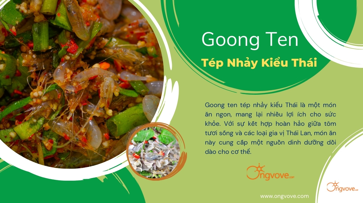 Goong Ten Tép Nhảy Kiểu Thái: Món Ăn Đặc Trưng Của Thái Lan