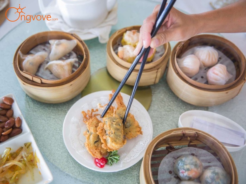 Mua sắm dimsum - điểm tâm Quảng Đông