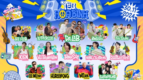 Đêm Nhạc Yêu Hòa Bình 2024: - Nơi Bùng Nổ Cảm Xúc