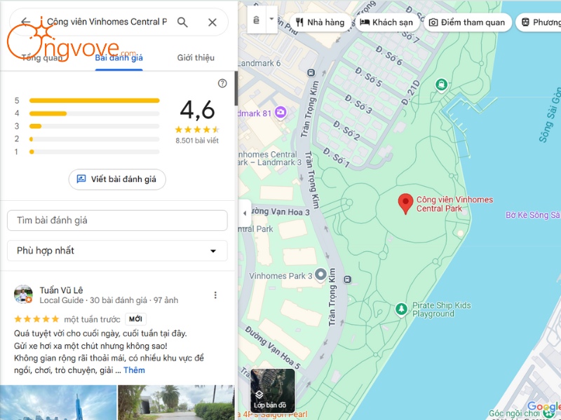 Những Khu Vui Chơi Tại Công viên Vinhomes Central Park