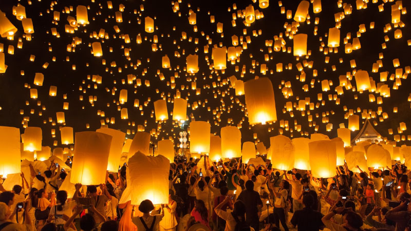 Lễ hội đèn trời Bình Khê tại Đài Loan