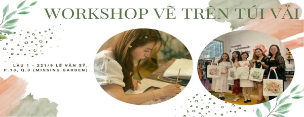 Workshop vẽ trên túi vải