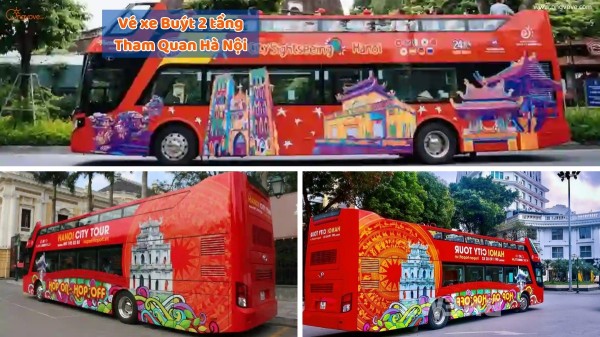 Vé xe Buýt 2 tầng - Hành Trình Tham Quan Hà Nội Đầy Mới Lạ