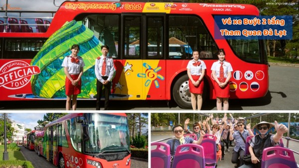 Vé xe Buýt 2 tầng - Hành Trình Tham Quan Đà Lạt đầy thú vị